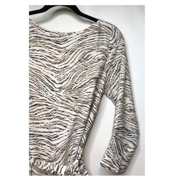 NWT H&M Animal Print 3/4 Sleeve Sheath Dress Sz Sm - Picture 5 of 11